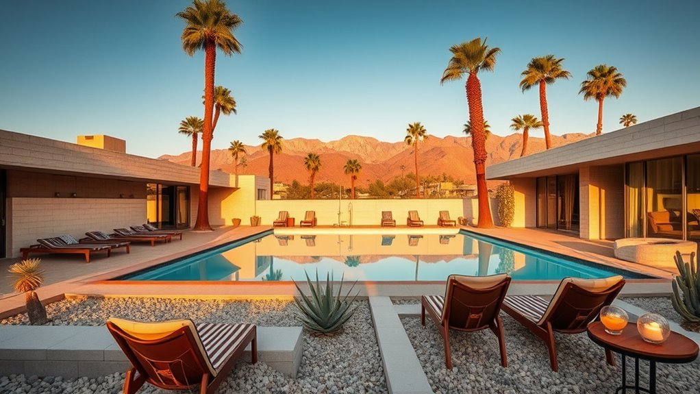 midcentury modern boutique stays