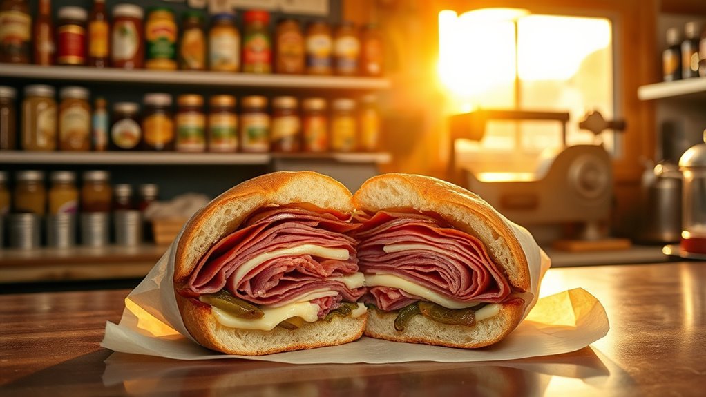 minimalist italian sandwich delight