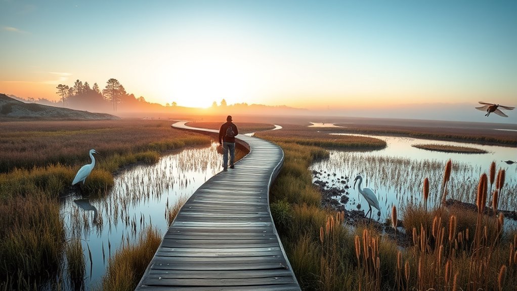 Family-friendly nature walk around the freshwater lake at Locke-Paddon Park in Marina