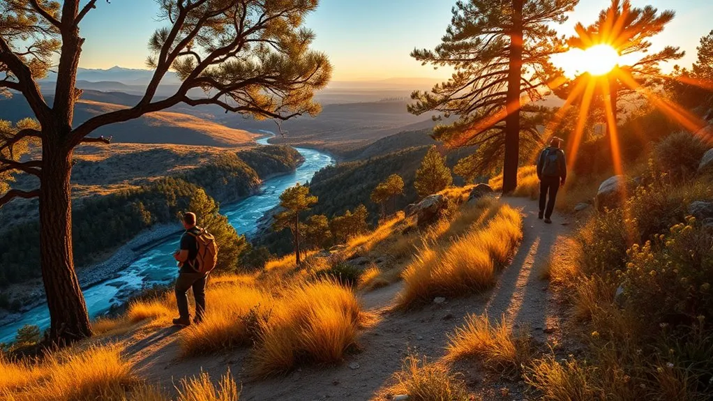 Alpine lake, redwood forest, and hiking scenery near Sacramento