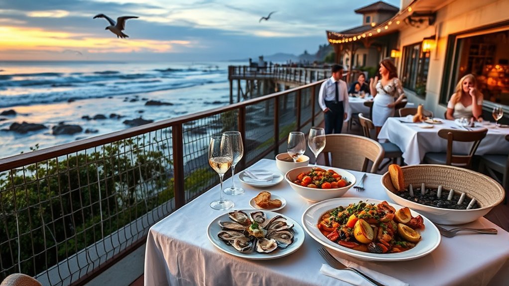 ocean inspired seafood dining experience