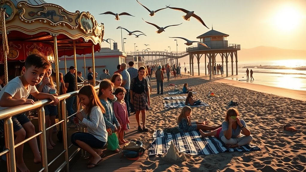 pier and beach activities