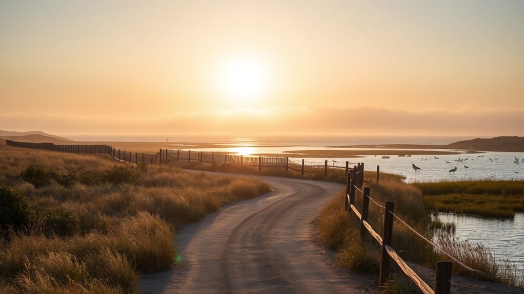 scenic wetland birdwatching trail