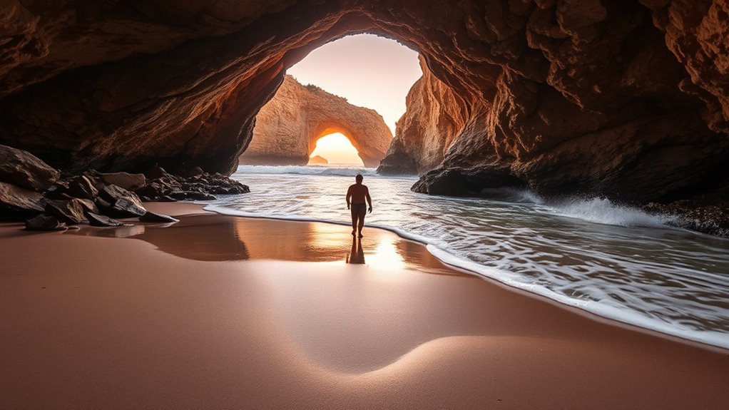 sea caves and tide pools