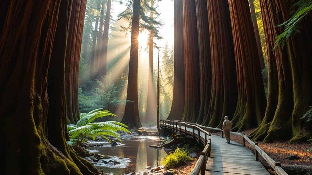 serene redwood sanctuary escape