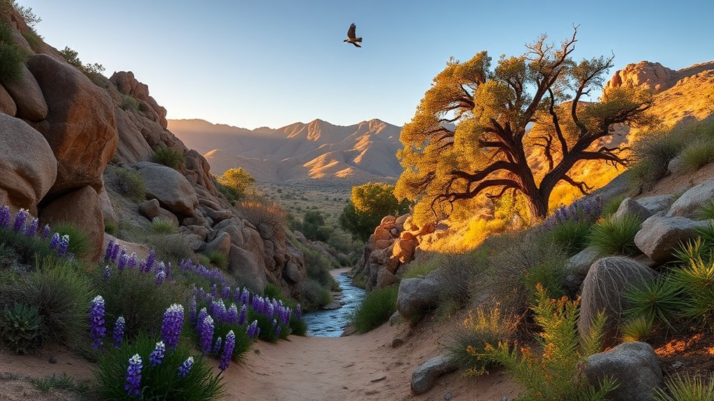 shaded stream trail escape