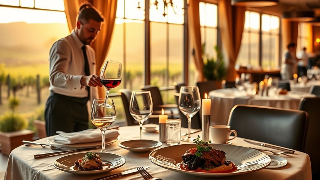 Refined fine-dining plate at a Sonoma restaurant