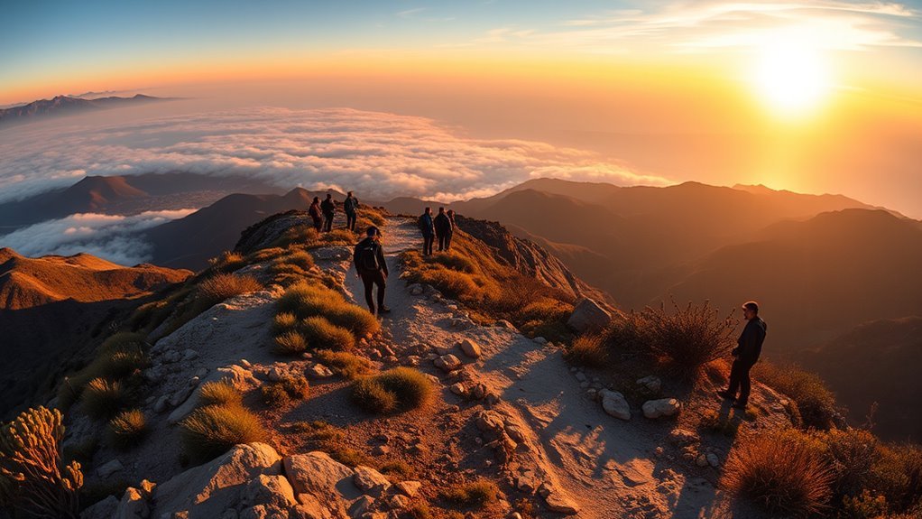 stunning views at sunset