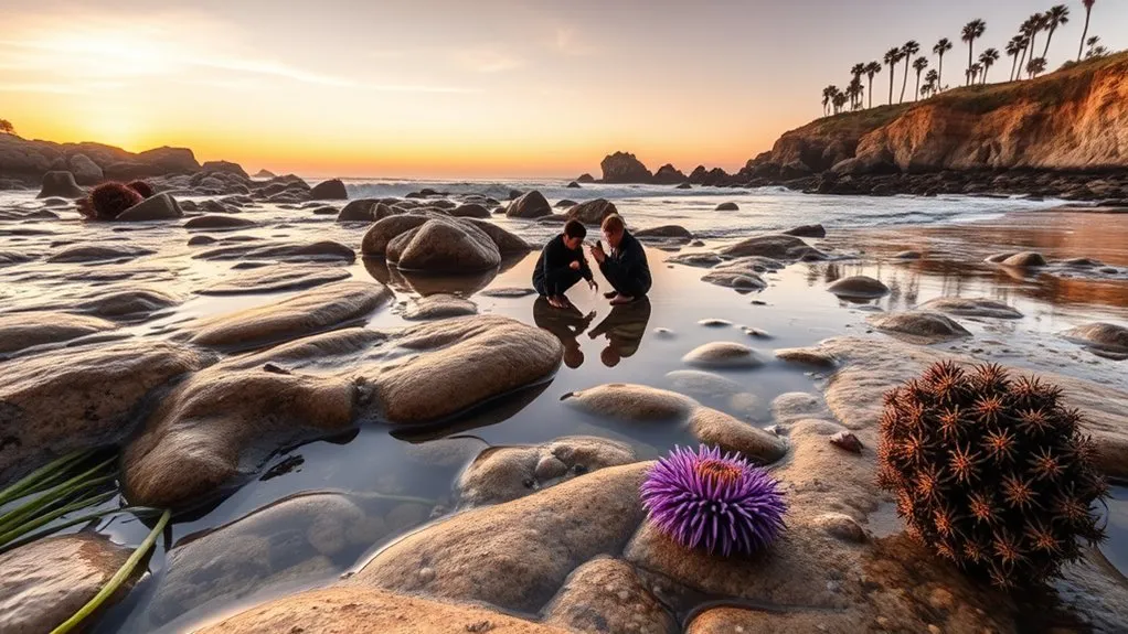 25 Best Things to Do in Laguna Beach, California Visitors observing marine life in Laguna Beach tide pools at low tide