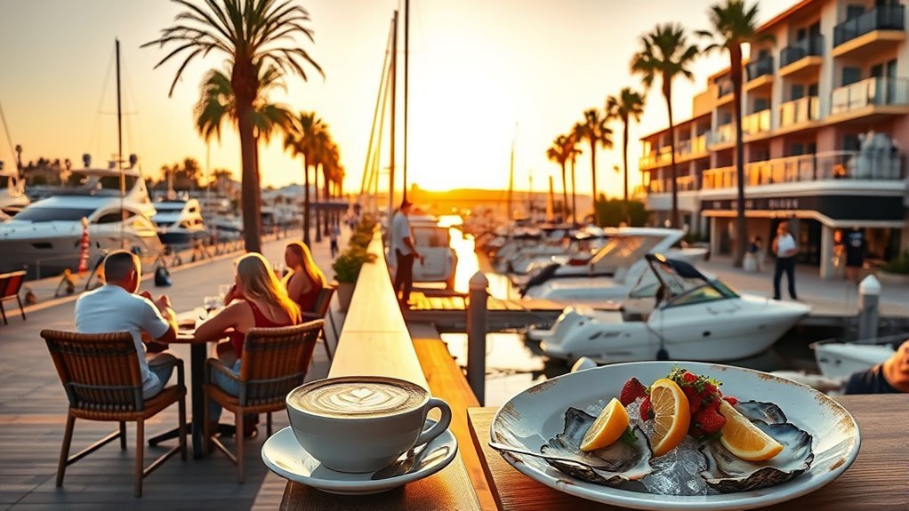 waterfront dining and treats