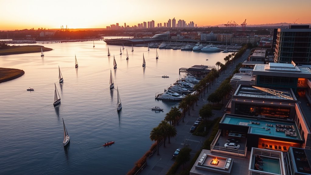 waterfront hotel options available