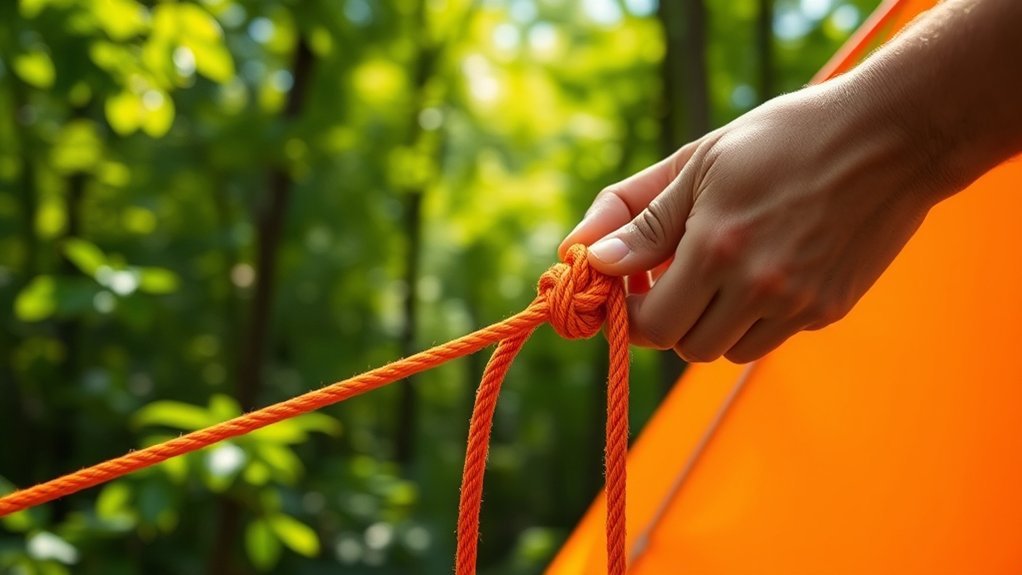 adjustable knot for stability