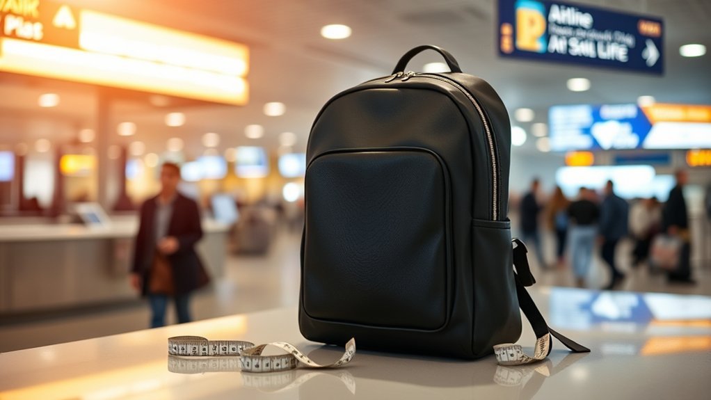 airline personal item dimensions