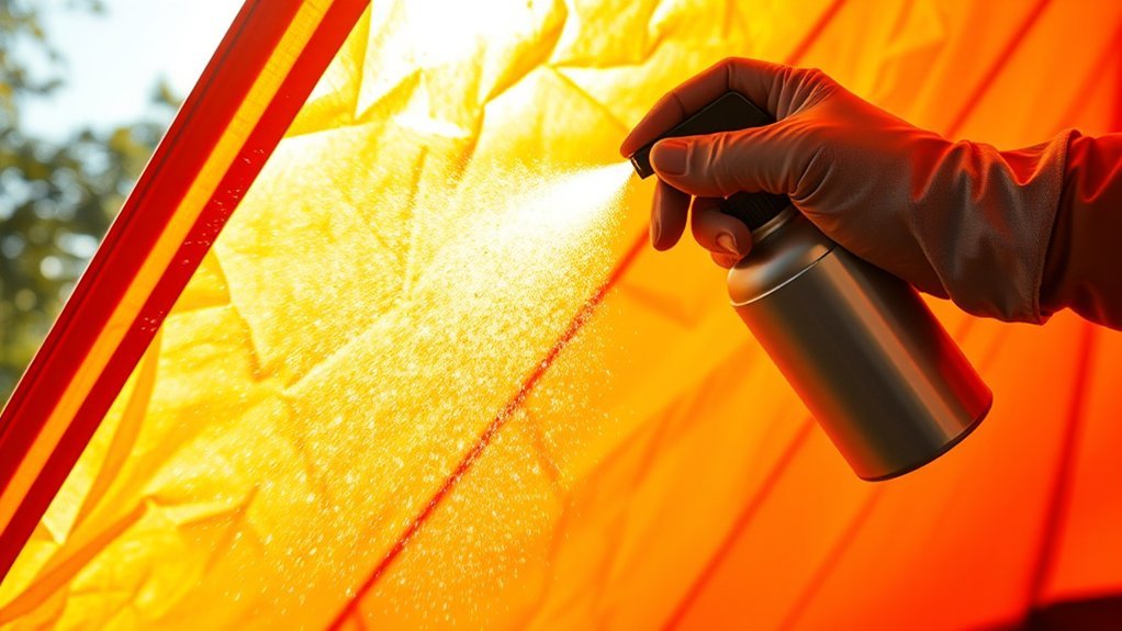 How to Apply DWR to a Tent Rainfly for Better Beading apply dwr to rainfly