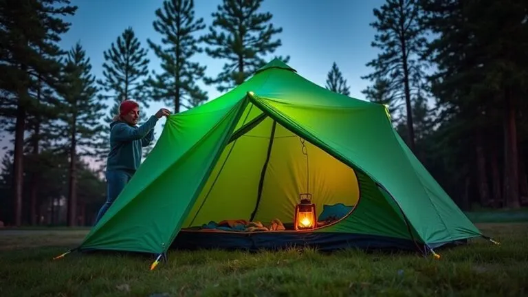 avoid rainfly tent contact