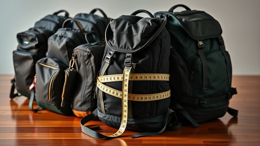 backpack capacity and measurement