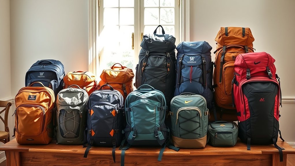 backpack capacity and selection