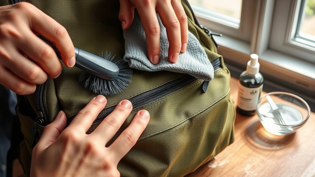 backpack cleaning techniques overview
