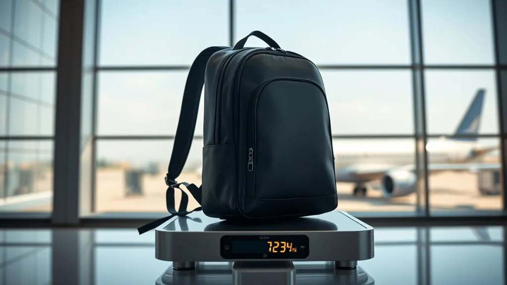 Carry on Backpack International Flight Rules – Quick Guide & Helpful Carry-on backpack being measured and weighed for an international flight