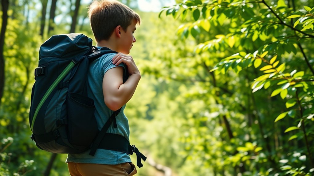 backpack weight causes discomfort