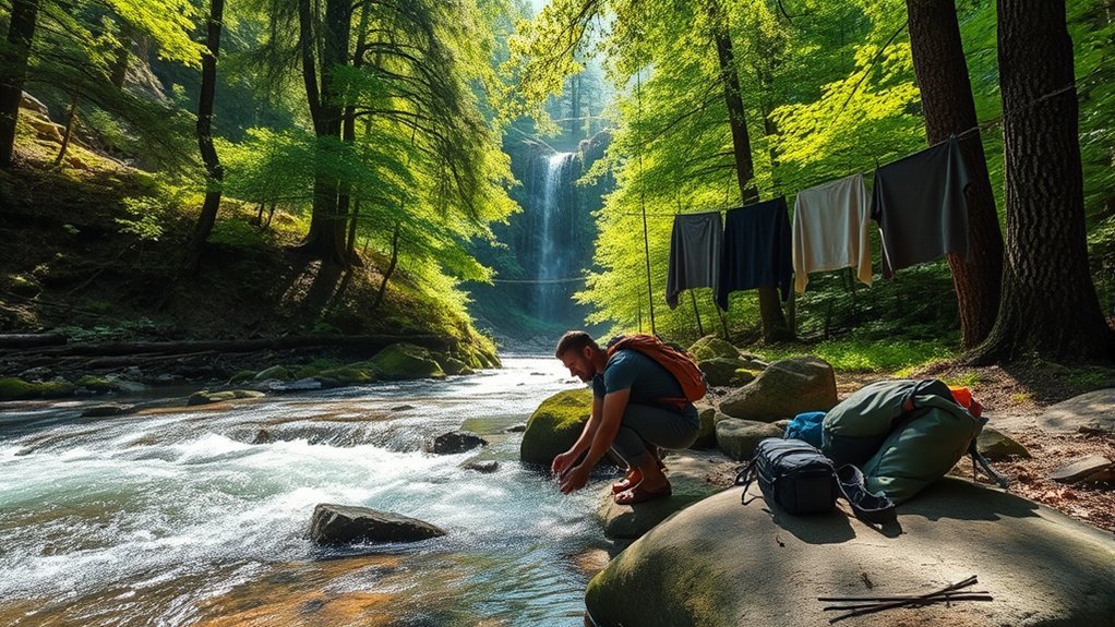 backpacking clothes washing tips