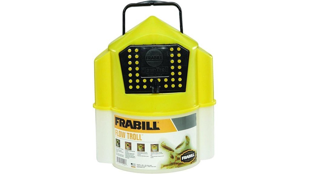 Frabill Flow Troll Bait Buckets Review bait bucket performance review