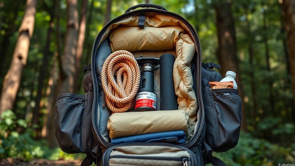 balance weight in backpack