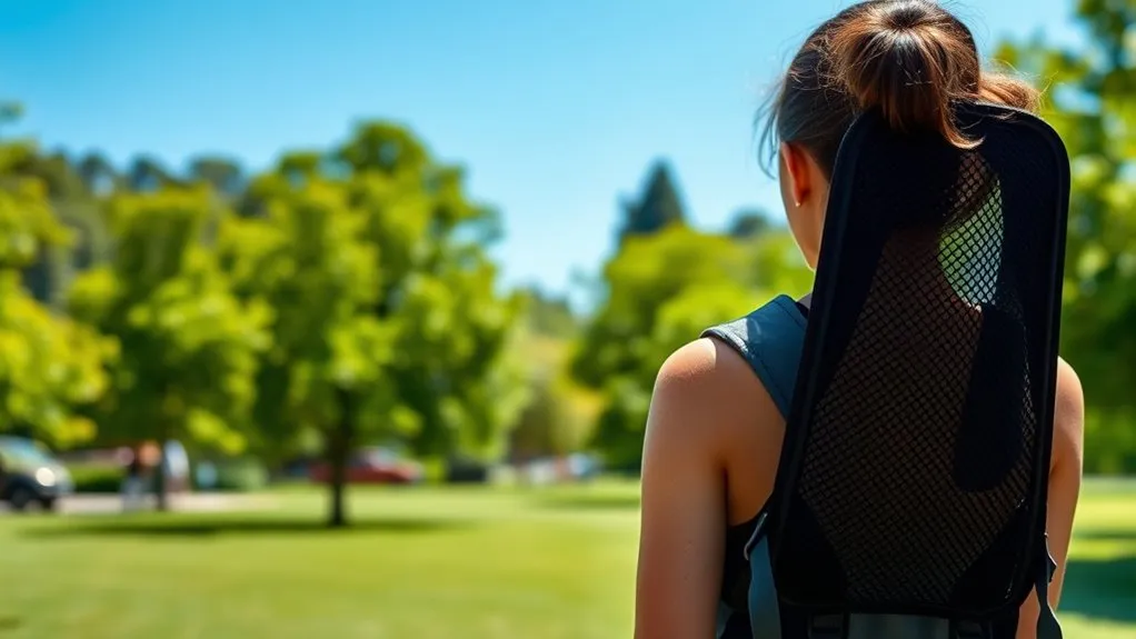 Ventilated backpack back panel with mesh and airflow channels