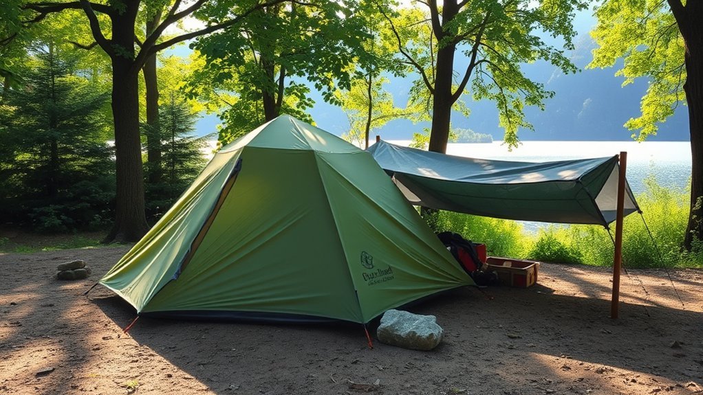 camp at least 200 feet