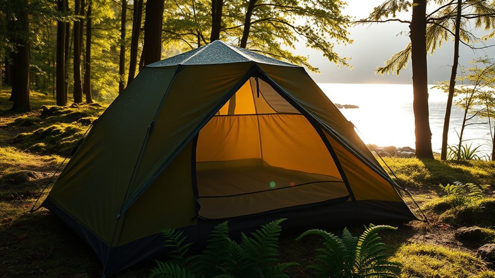 camp away from water