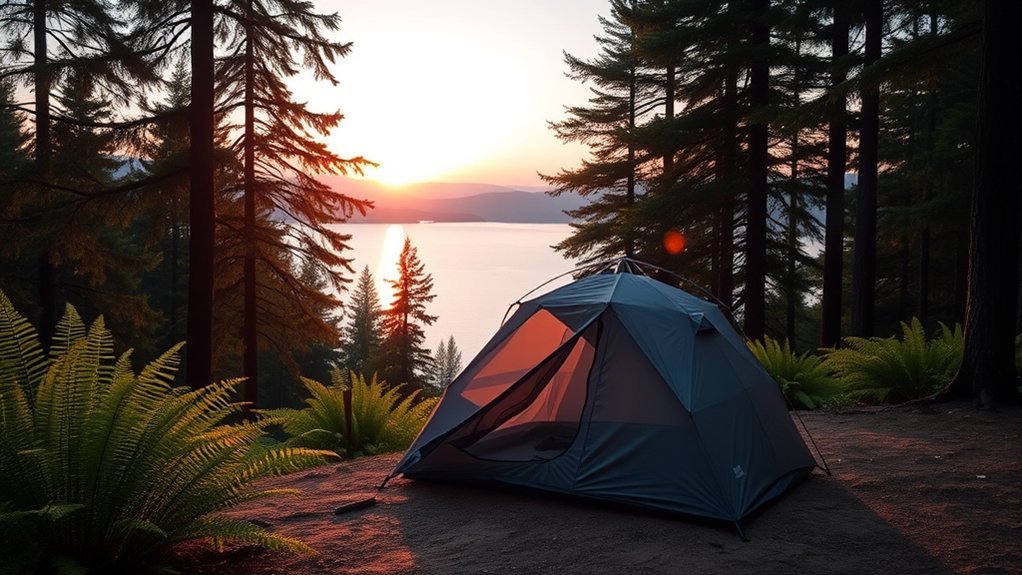 camp away from water