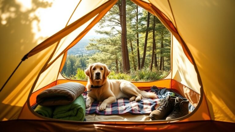 camping tent dog cleanliness