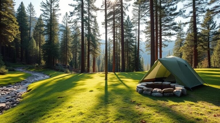 campsite selection for comfort