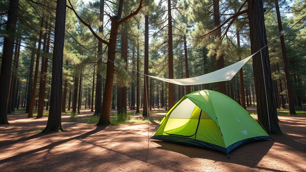 campsite selection for cooling