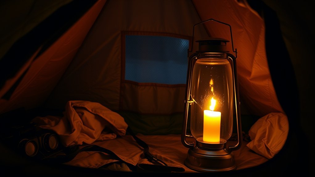 candle lanterns heat retention chart