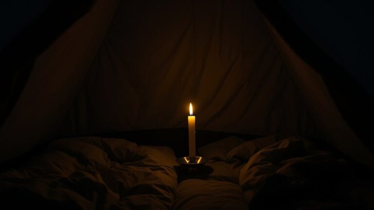 candle safety in tents