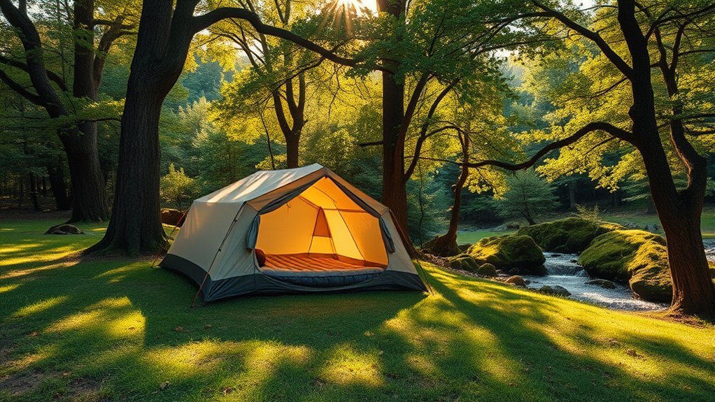 choose a peaceful campsite