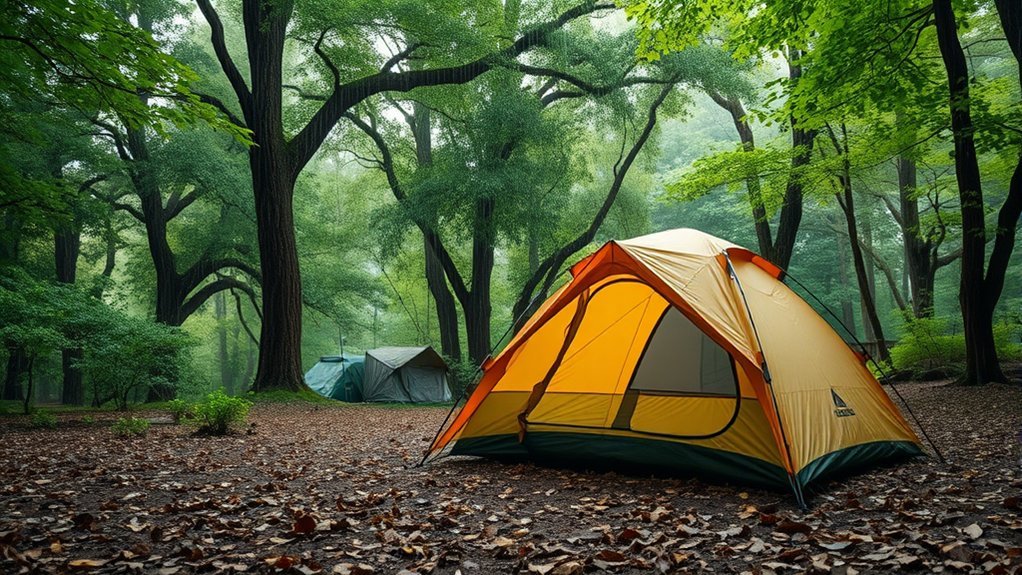 How to Keep Your Tent Dry in Heavy Rain choose elevated safe campsite