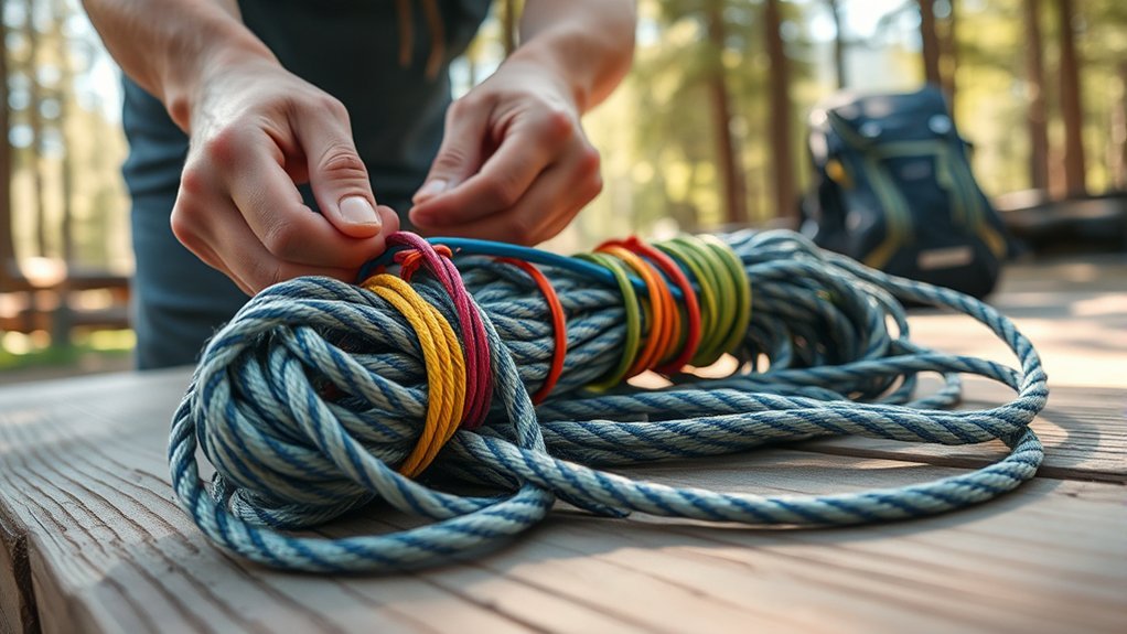 How to Keep Guylines From Tangling in Your Pack coiled guylines tangle free storage