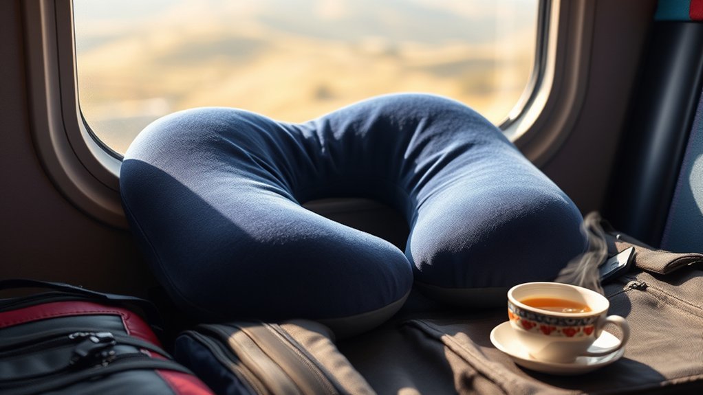 10 Best Travel Pillow for Long Train Trip comfort design portability cleanliness