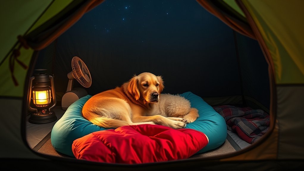 comfortable camping for dogs
