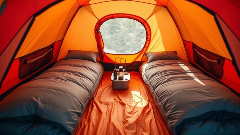 compact camping configurations for couples
