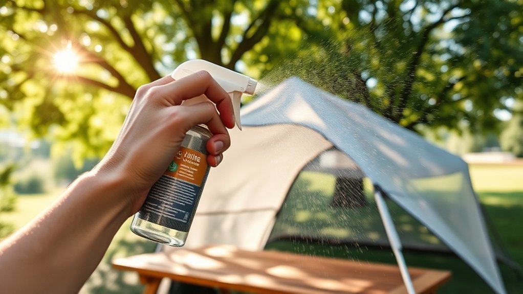 How to Apply DWR to a Tent Rainfly for Better Beading compare waterproofing spray options