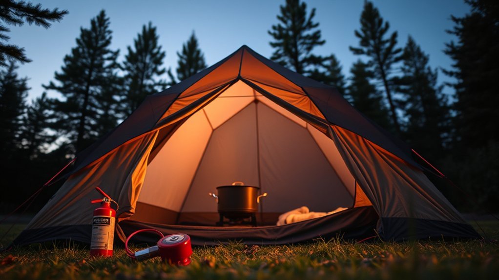 cook outside for safety