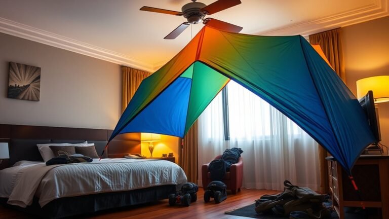 drying tent in hotel