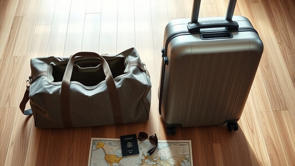 duffel bag vs suitcase comparison