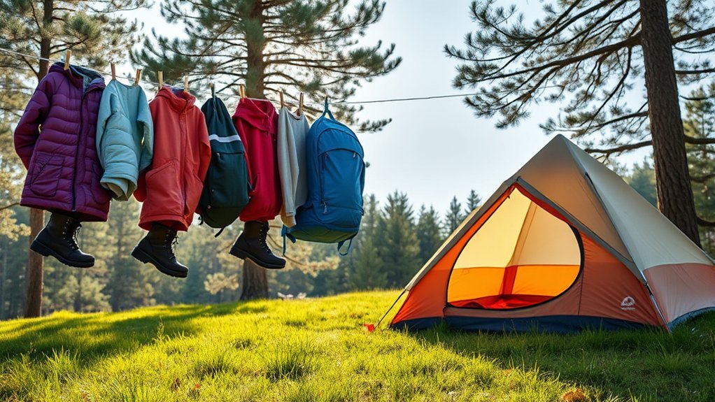 How to Prevent Wet Gear From Soaking Your Tent Floor effective outdoor gear drying