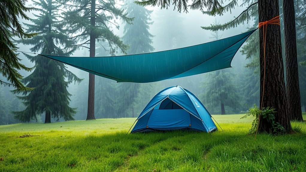 How to Keep Your Tent Dry in Heavy Rain effective tarp setup tips