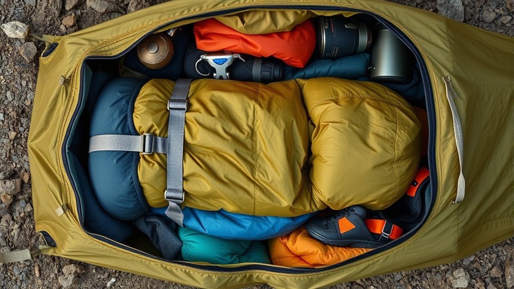 How to Pack a Tent in a Backpack Without Wasting Space efficient backpack packing techniques
