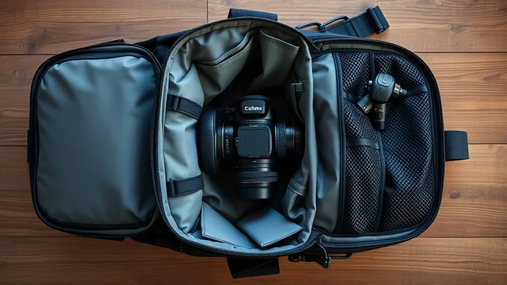 efficient camera gear packing